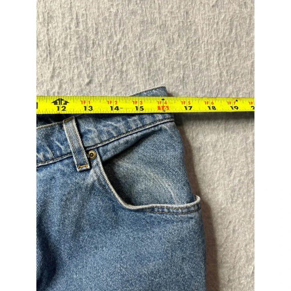 Carhartt Mens Denim Jeans Light Wash Straight Fit Workwear Size 32x32 vintage - Picture 7 of 8